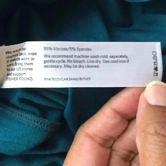 Eileen Fisher Mock Neck Jersey Top Size L—A5 - Picture 6 of 6